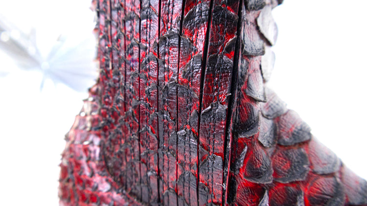 Black Cherry Python Botin