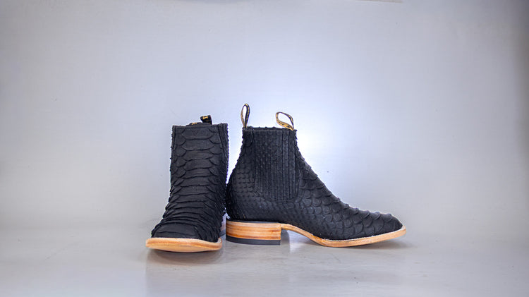 Black Clon Python Botin