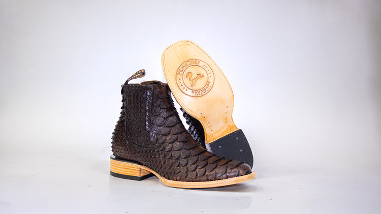 Brown Clon Python Botin