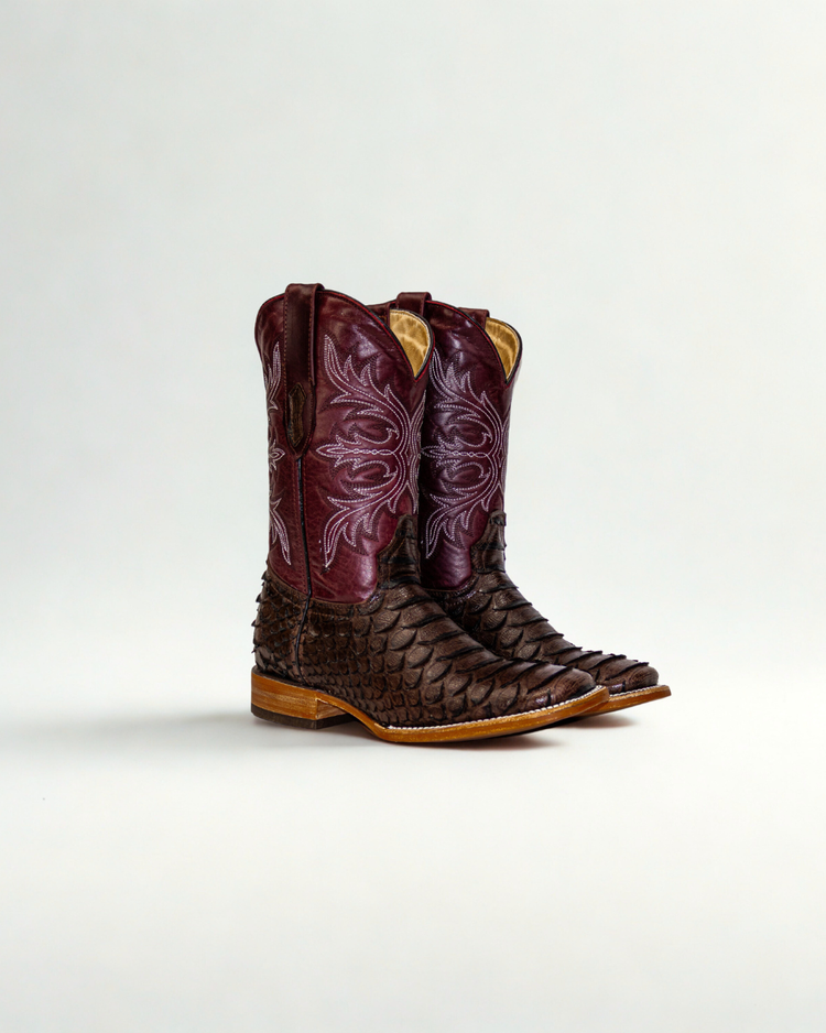 Clon Brown Phyton Plus style leather boot for men