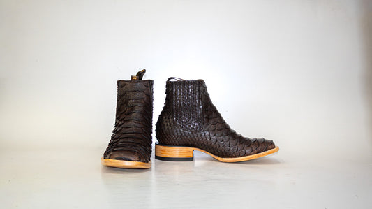 Brown Clon Python Botin
