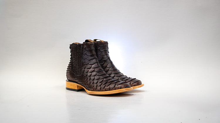 Brown Clon Python Botin